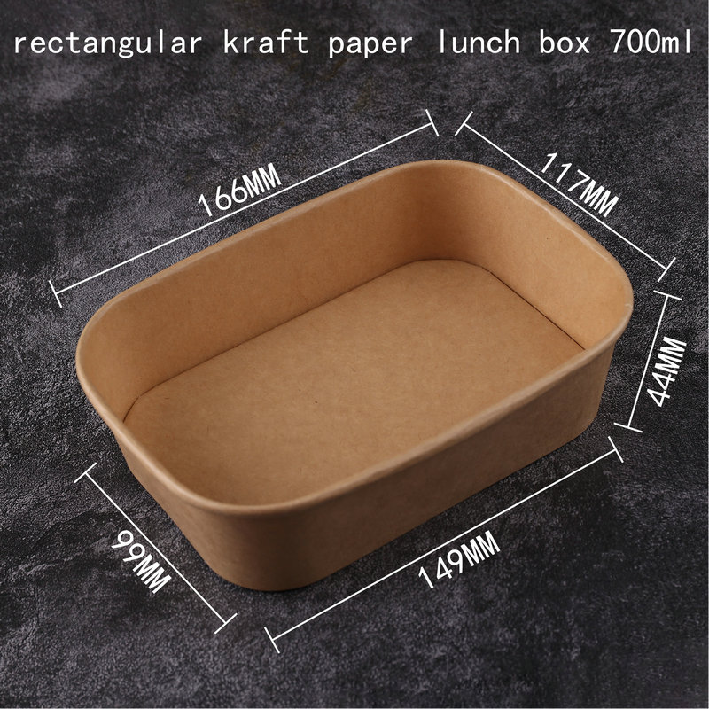 Kotak Makan Siang Kertas Persegi Panjang 5