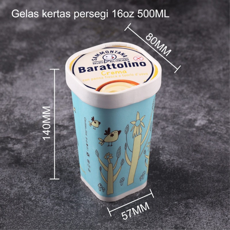 Gelas Kertas Persegi 3