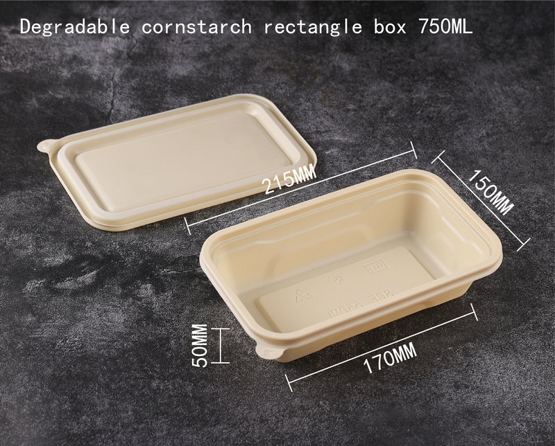 Kotak Makan Siang Tepung Jagung Degradable 7